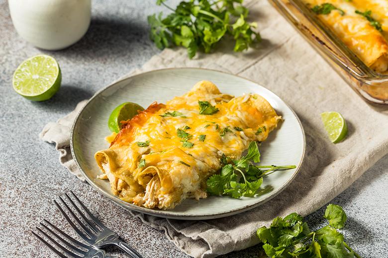 Hühner-Enchiladas mit Tomatillo-Salsa
