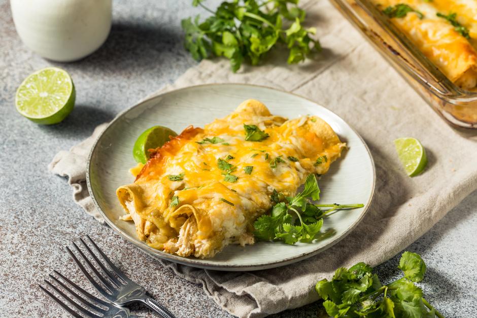Hühner-Enchiladas mit Tomatillo-Salsa