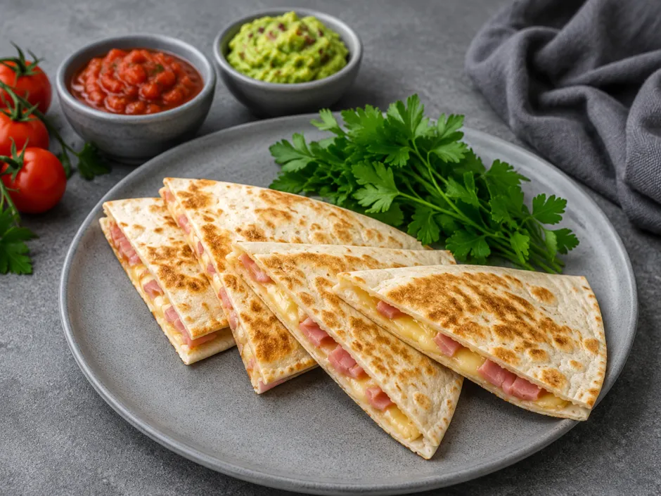 Quesadillas mit Schinken und K&auml;se