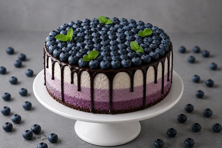 Heidelbeer-Mascarpone-Torte