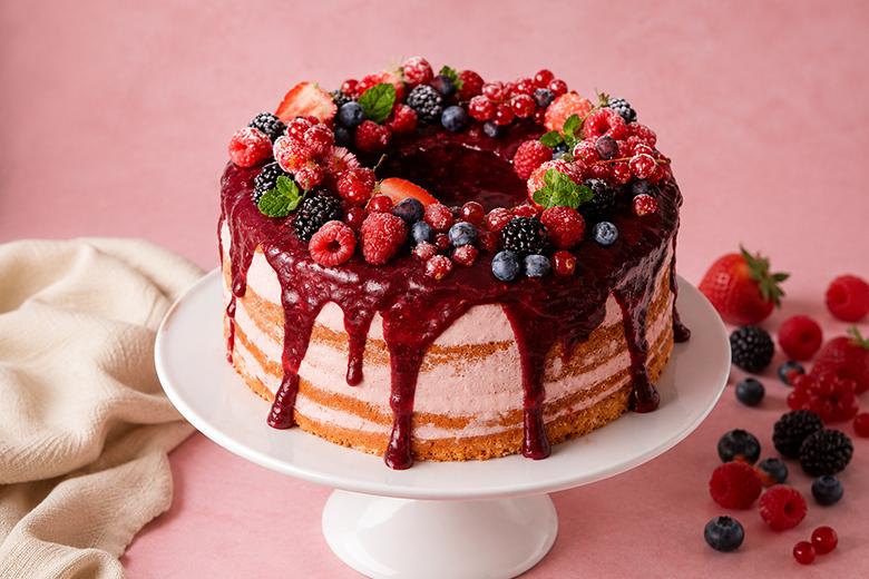 Süße Beerentorte
