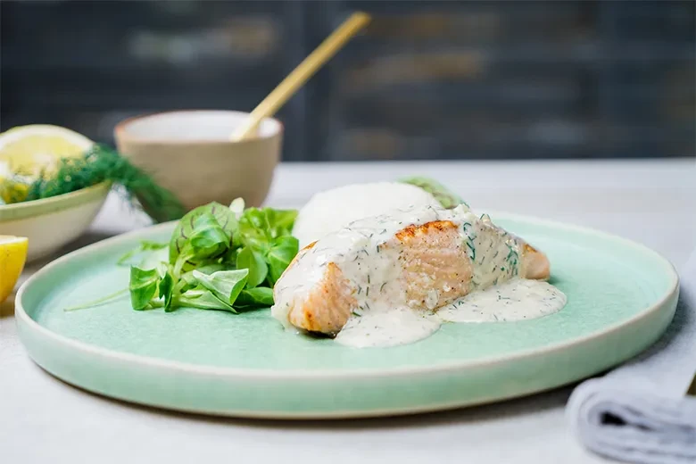 Lachs in Zitronensauce