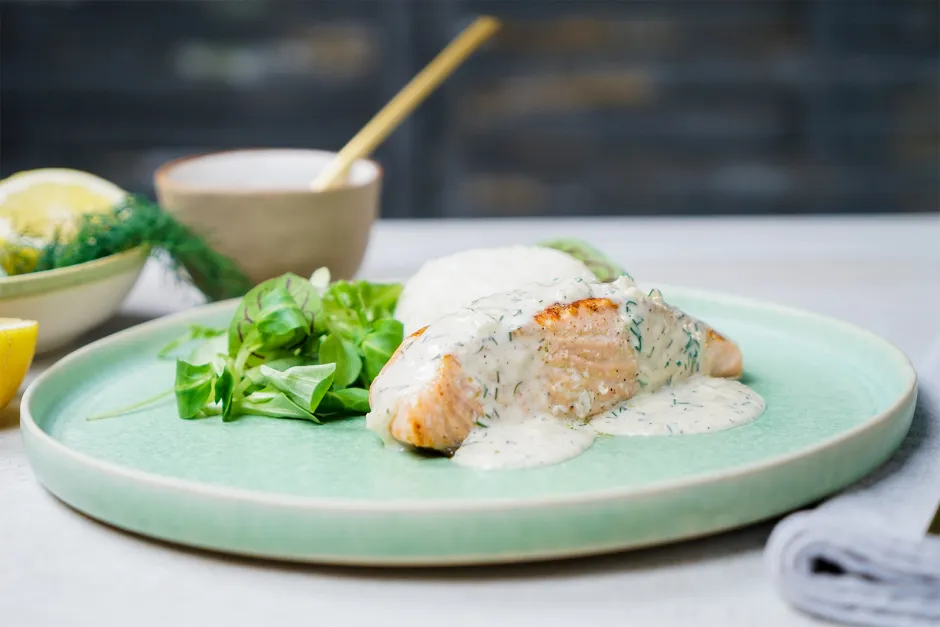 Lachs in Zitronensauce