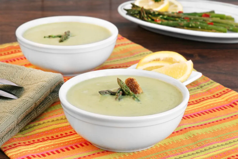 Einfache Spargelcremesuppe
