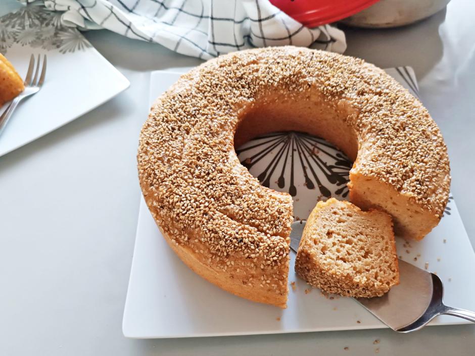 Feiner Topfenkuchen aus dem Camping-Backofen