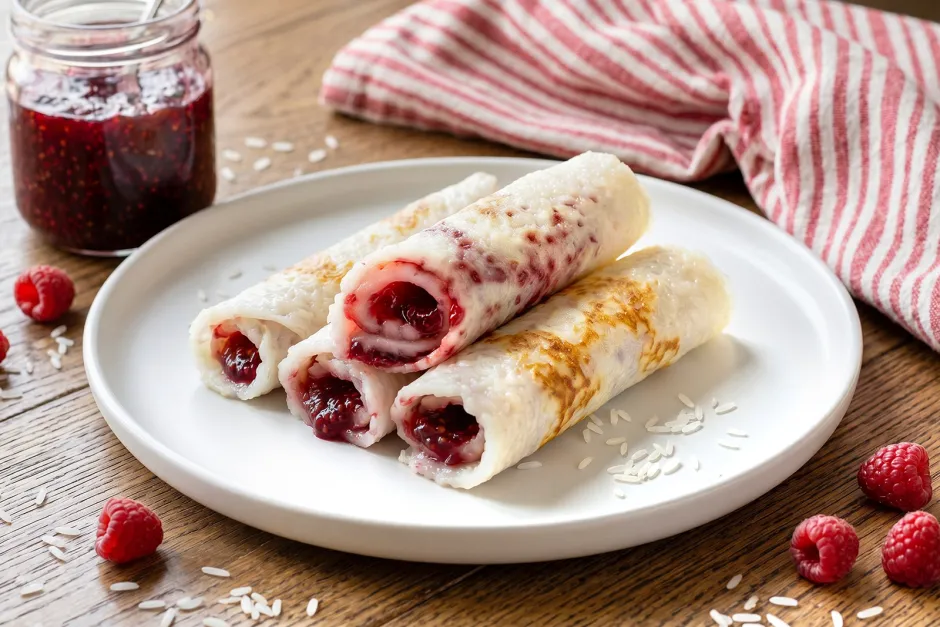 Glutenfreie Reispalatschinken