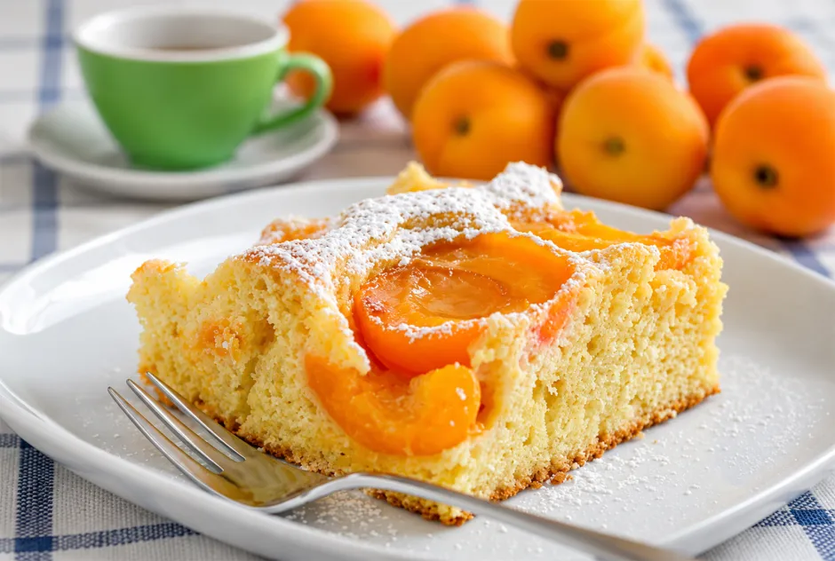 Marillenkuchen vom Blech