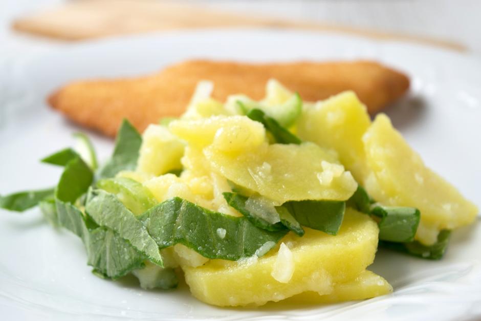 Kartoffelsalat mit Mini Pak Choi