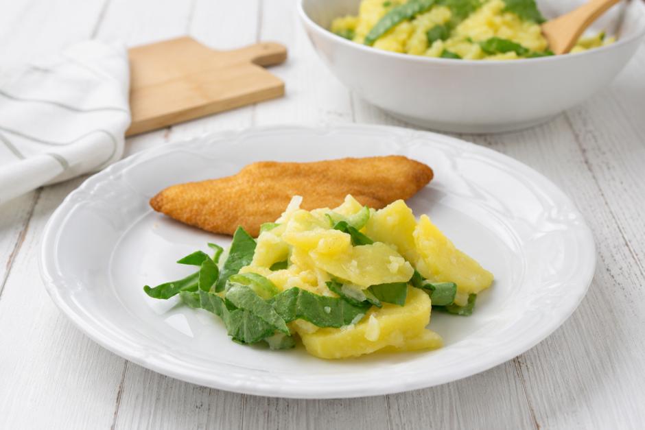Kartoffelsalat mit Mini Pak Choi