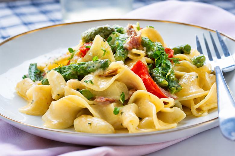 Tomaten-Spargelpasta