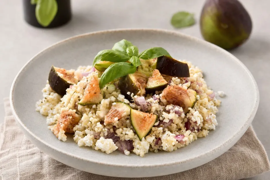 Couscous - Salat mit Feigen und Ziegenkäse