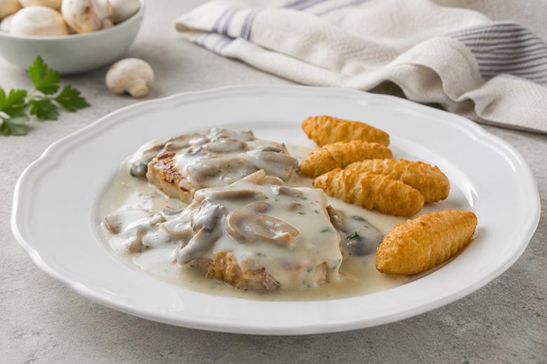 Schweinefilet mit Champignonsauce
