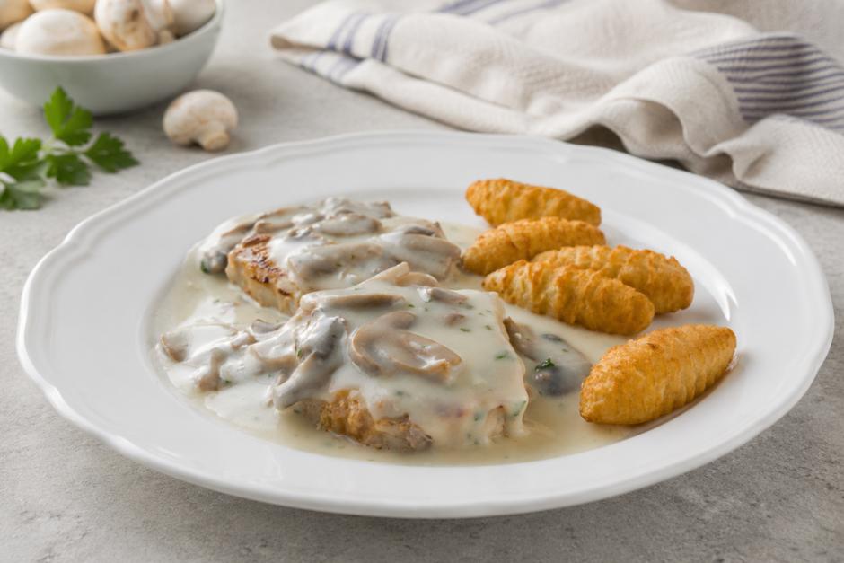 Schweinefilet mit Champignonsauce