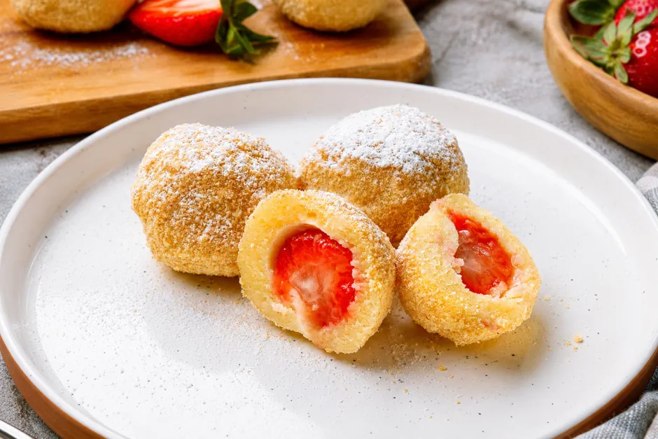 Erdbeerknödel