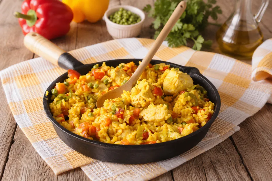 Arroz con Pollo - Peruanisches Huhn mit Reis