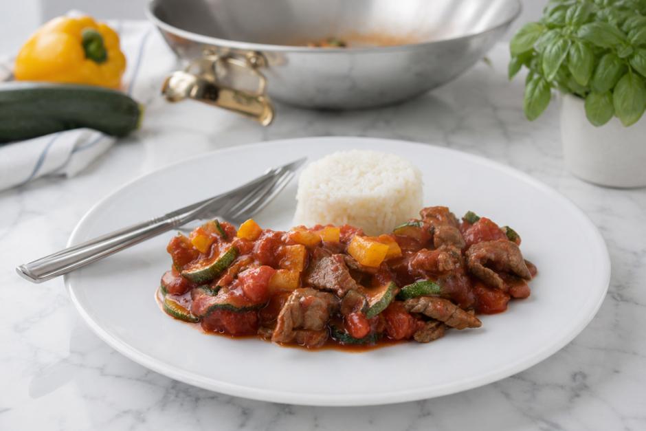 Rinderfilet aus dem Wok