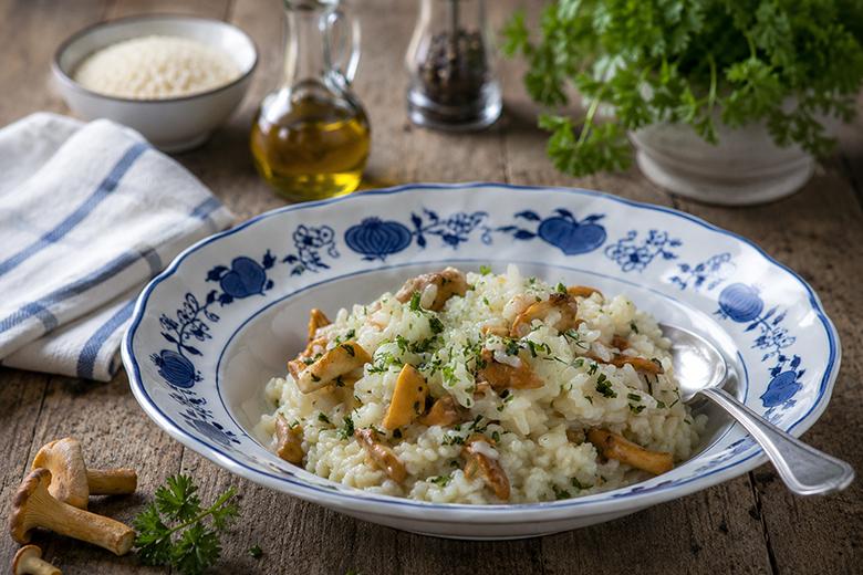Veganes Pfifferlingsrisotto