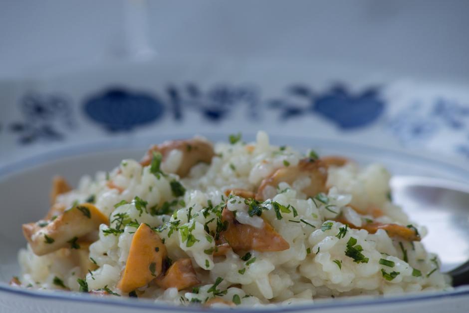 Veganes Pfifferlingsrisotto
