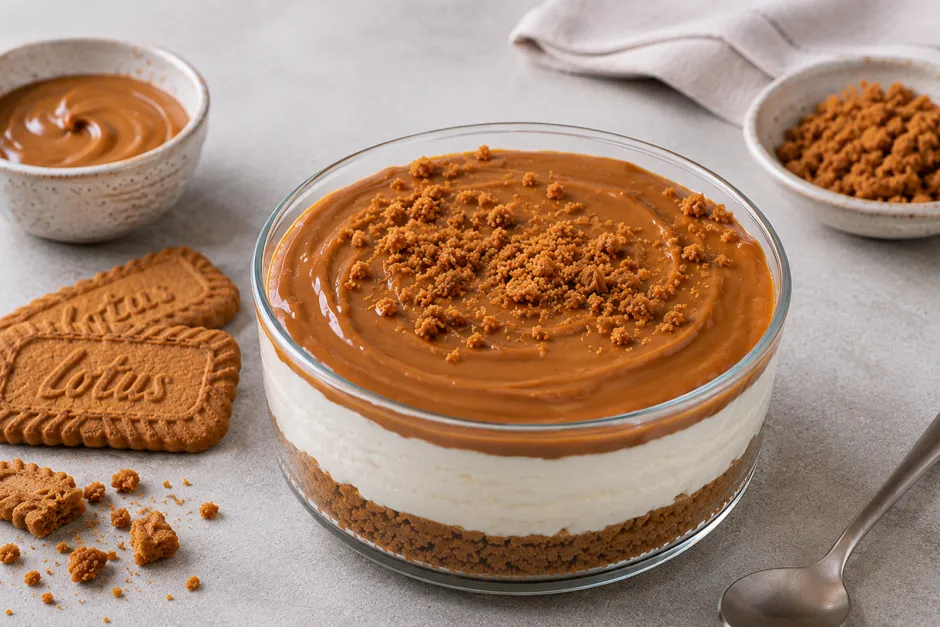 High Protein Karamellkeks-Kuchen