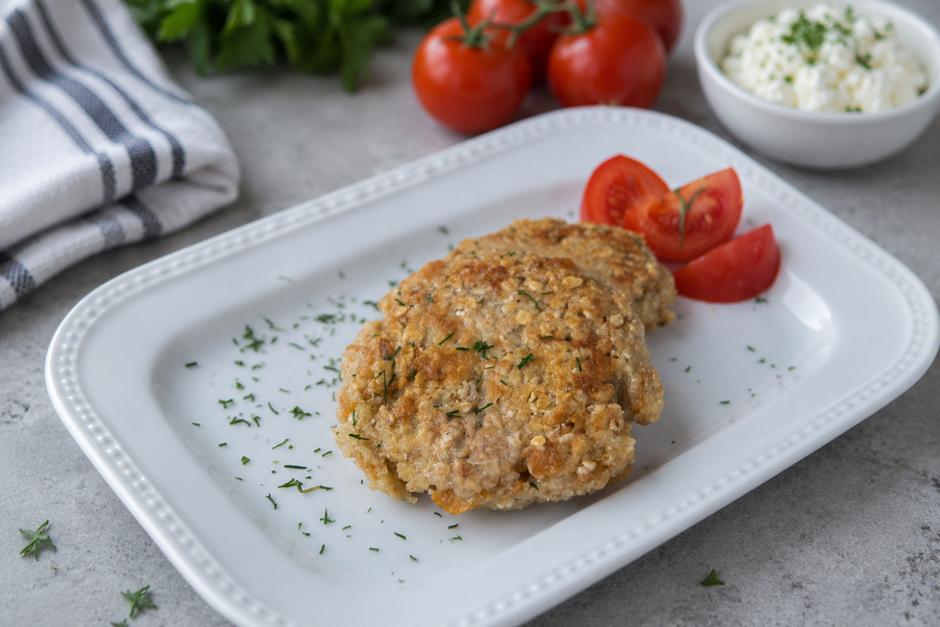 Hüttenkäse-Hafer Bratlinge
