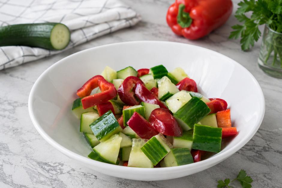 Paprika-Gurken-Salat