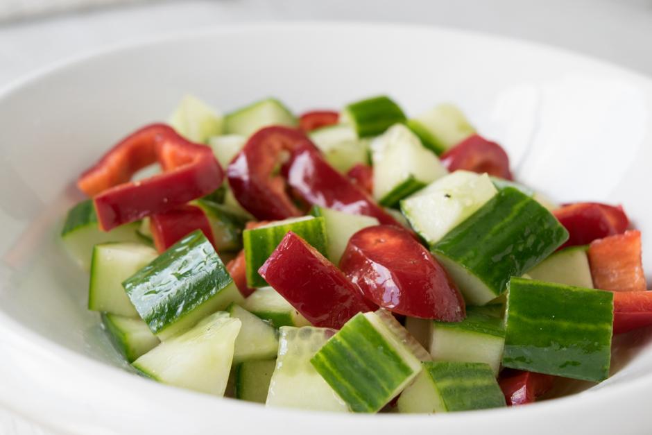 Paprika-Gurken-Salat