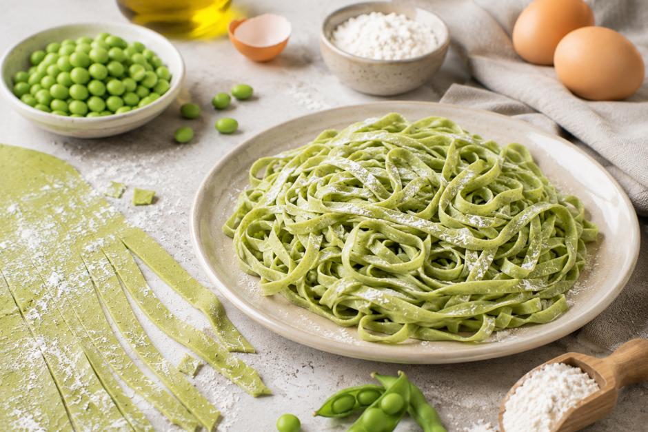 Edamame Protein-Nudelteig