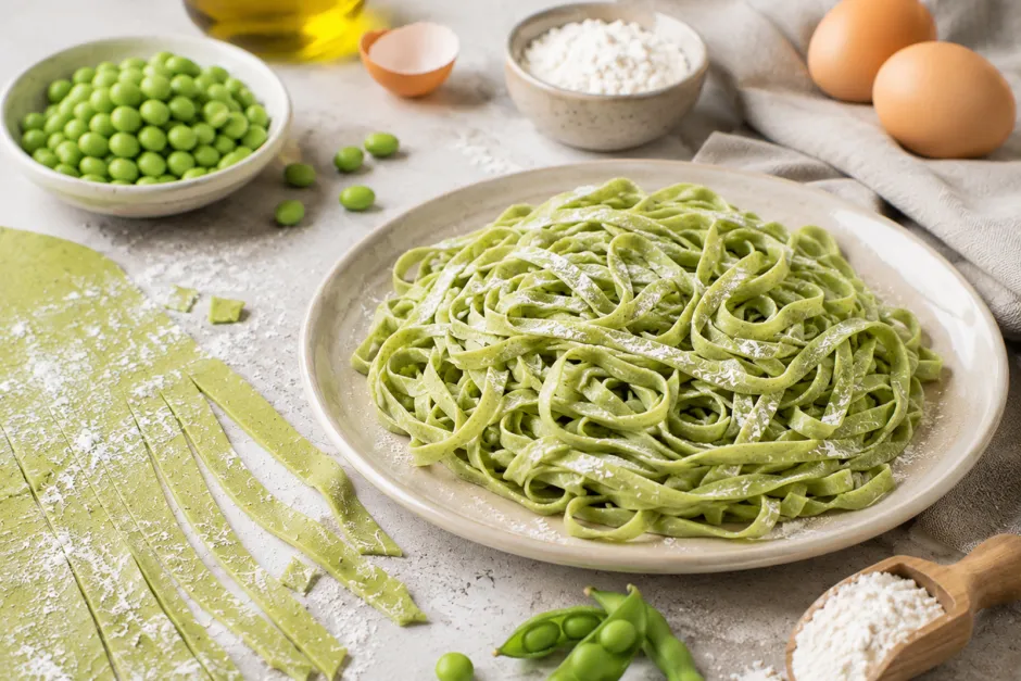 Edamame Protein-Nudelteig