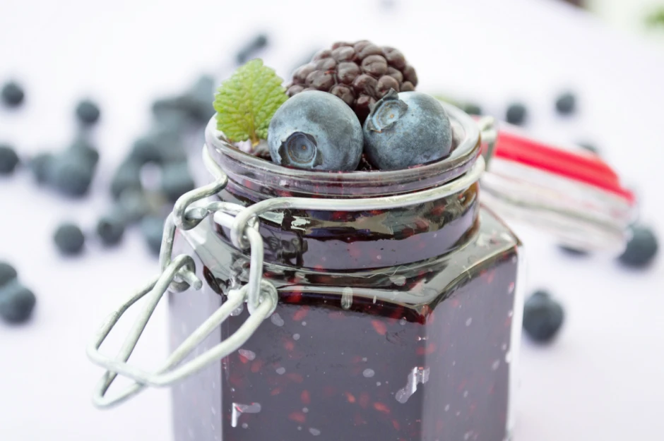Brombeer-Heidelbeermarmelade