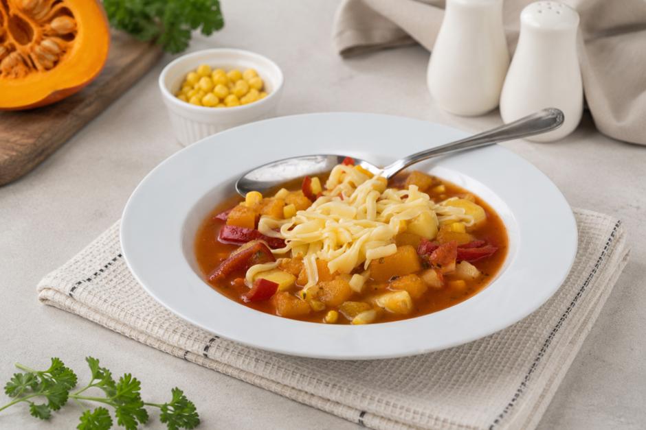 Mais-Kürbis-Eintopf