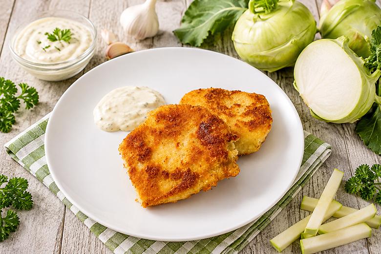 Gebackener Kohlrabi