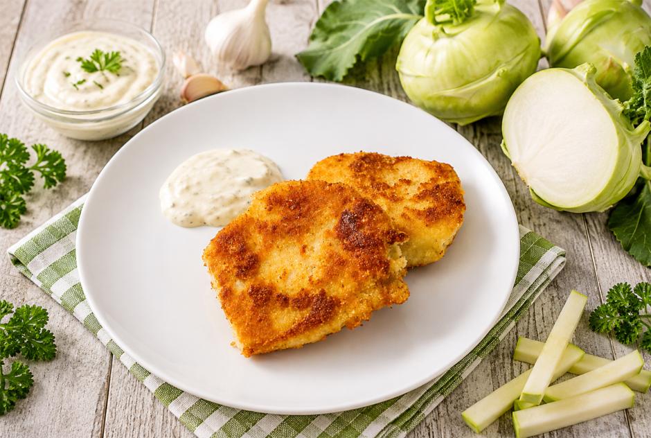Gebackener Kohlrabi