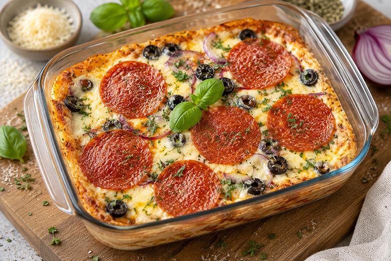 High Protein Pizza Bowl