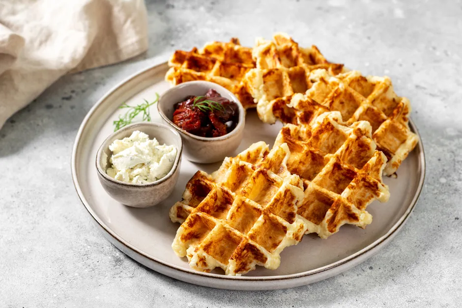 H&uuml;ttenk&auml;se Waffeln