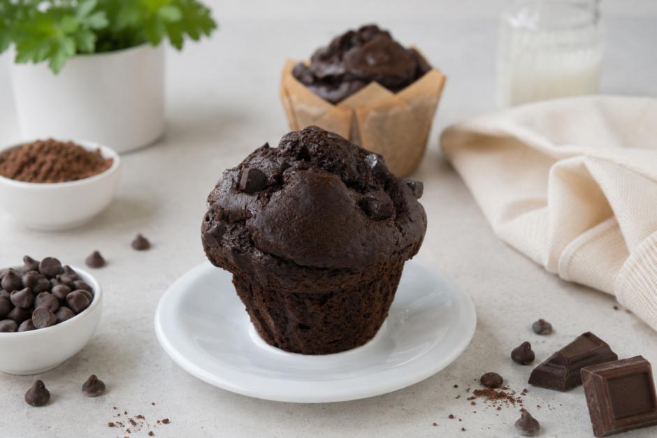 Vegane Schokolade-Erdnuss-Muffins