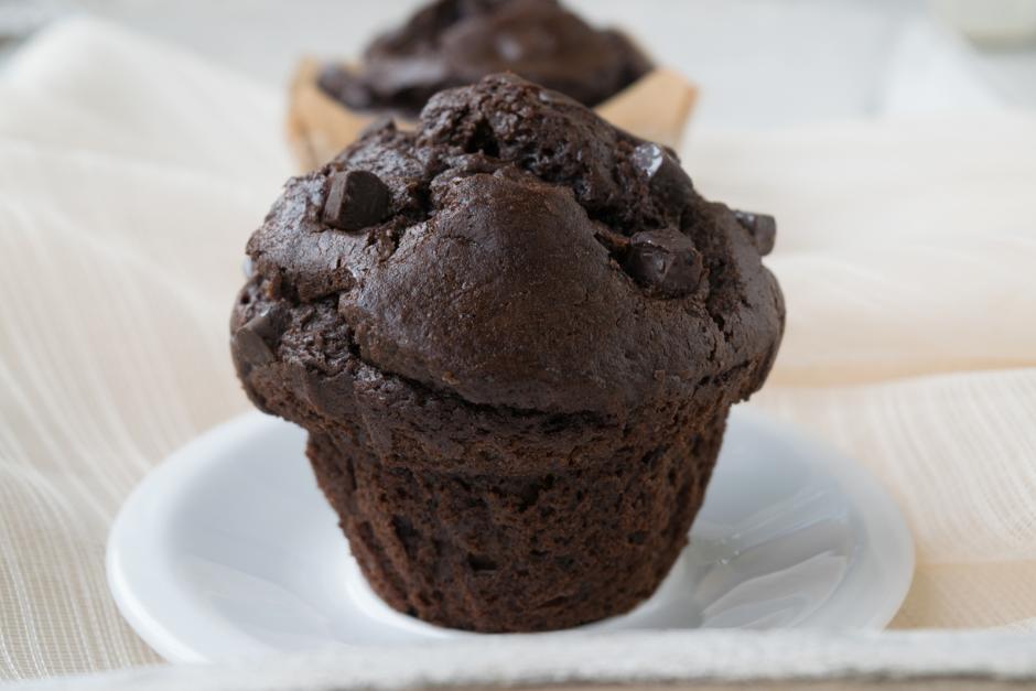 Vegane Schokolade-Erdnuss-Muffins