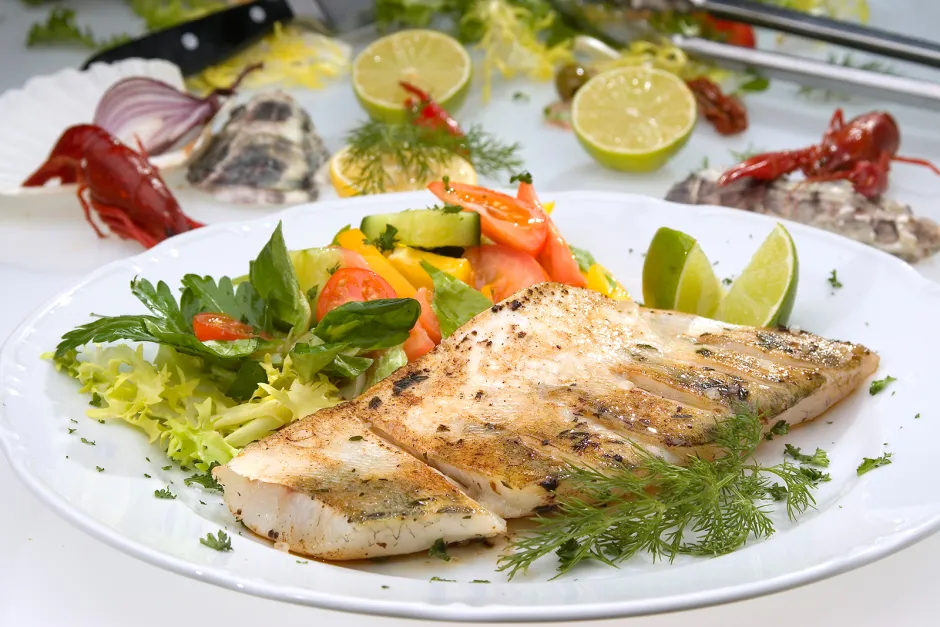 Gegrillter Zander mit Thymian