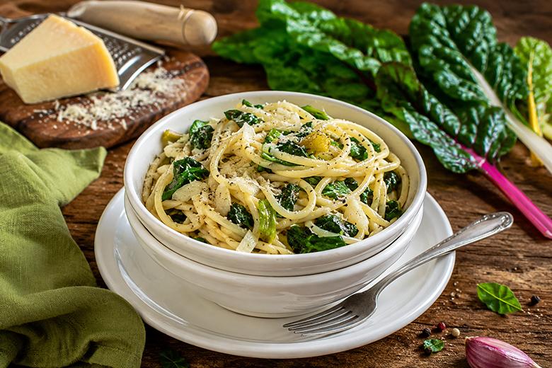 Spaghetti mit Mangold