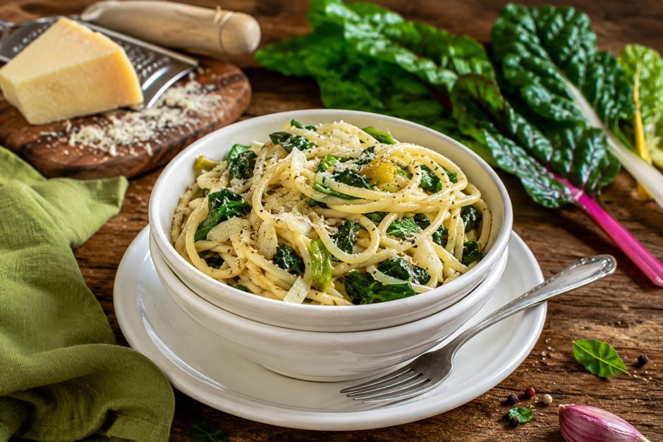Spaghetti mit Mangold
