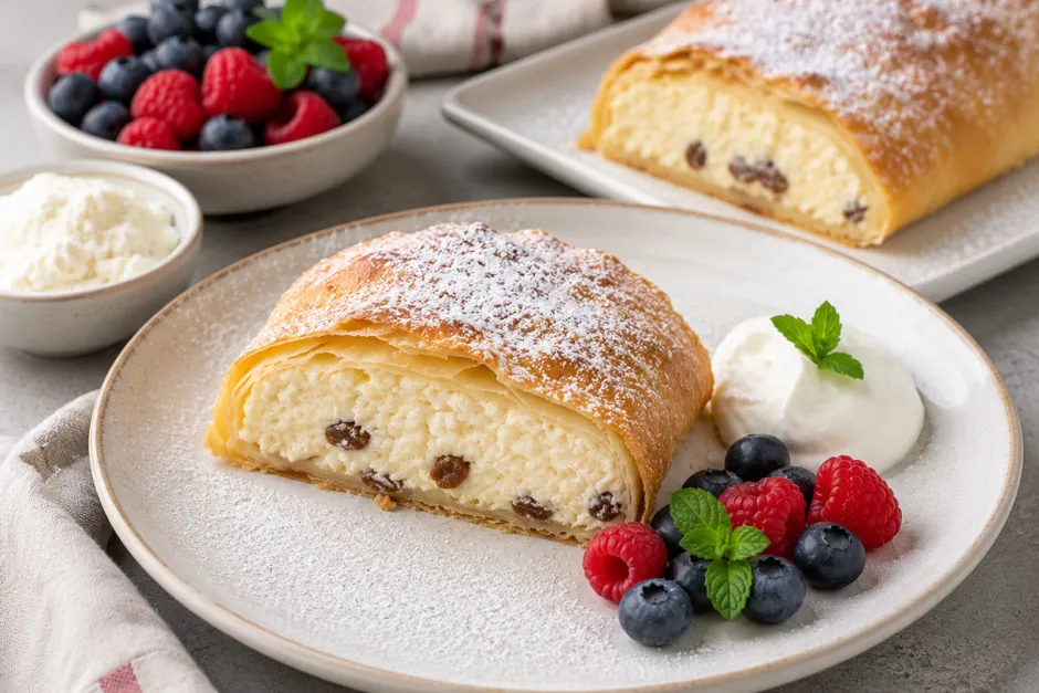 High Protein Topfenstrudel