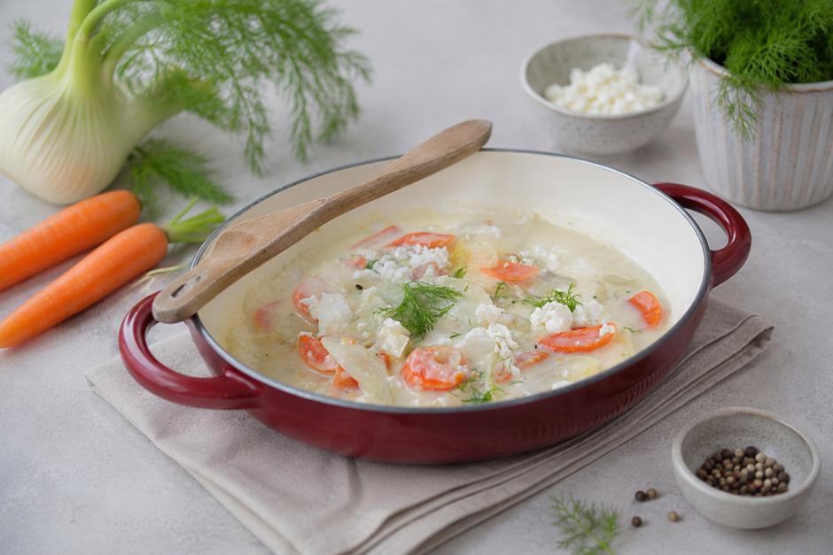 Karottengemüse mit Fenchel