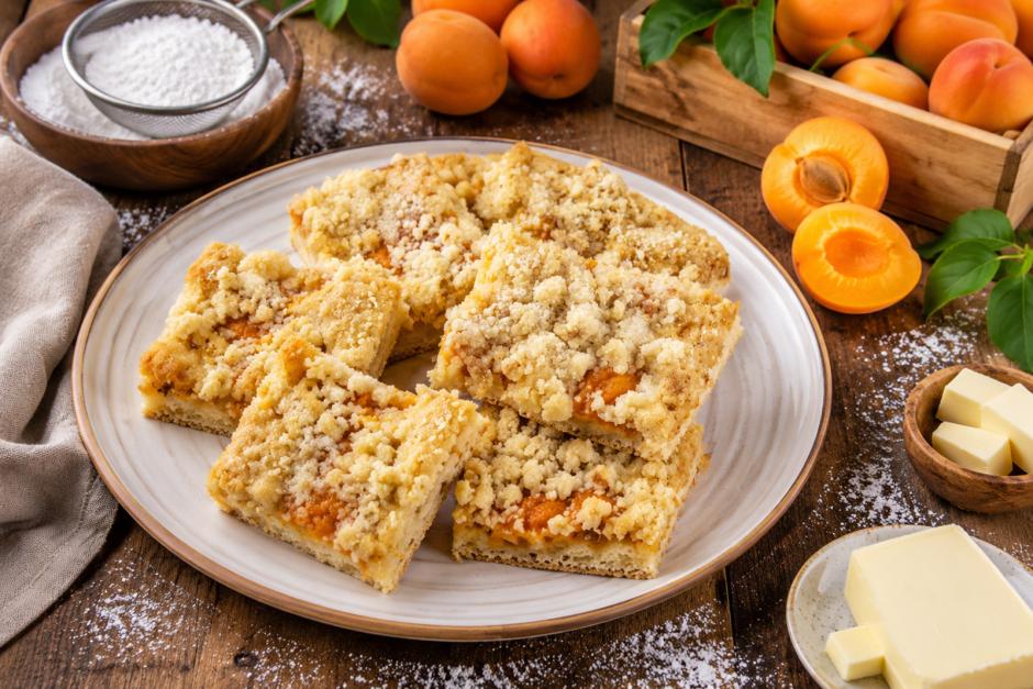 Marillenkuchen mit Streusel
