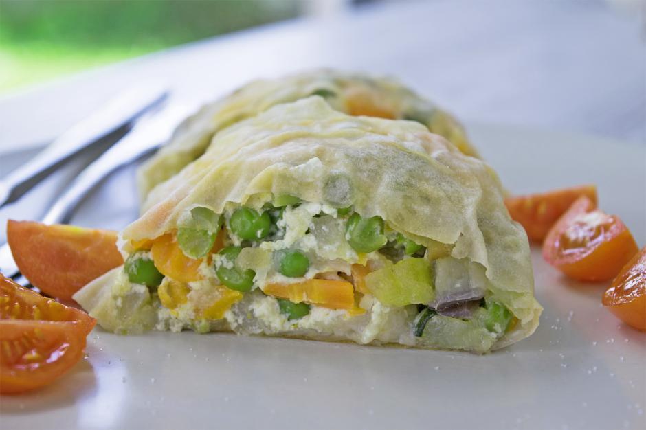 Strudel mit Gemüse