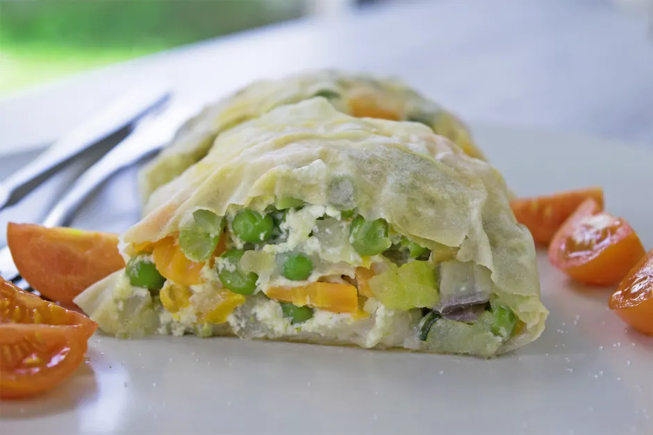 Strudel mit Gemüse
