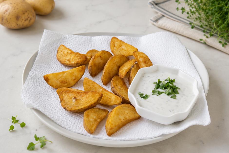 Kartoffel-Wedges mit Dip