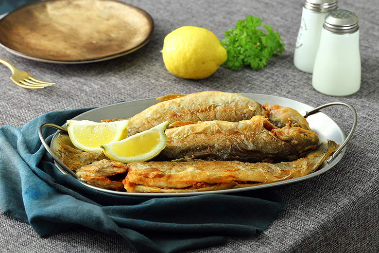 Gebratener Saibling mit Zitrone