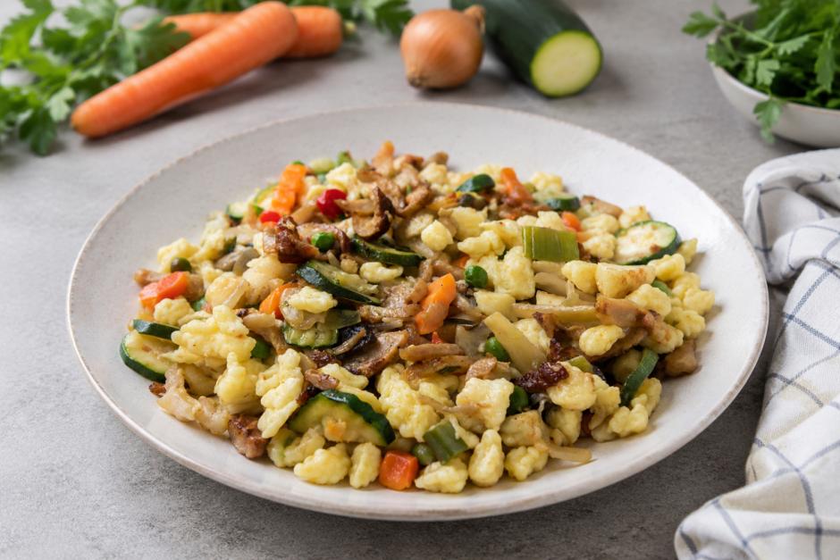 Asiatische Spätzle