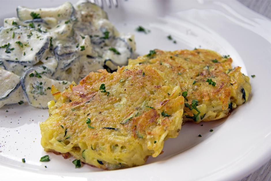 Zucchini-Kartoffelpuffer