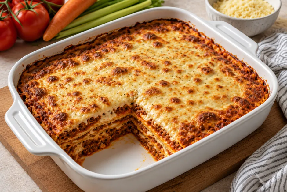 High Protein H&uuml;ttenk&auml;se-Lasagne