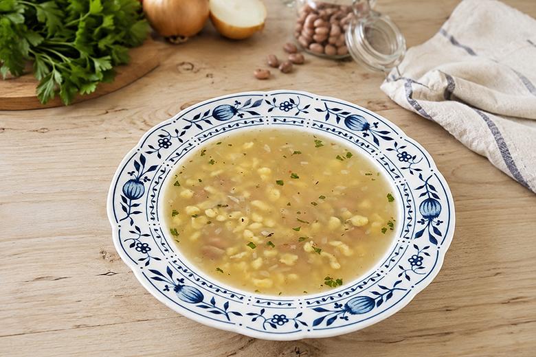 Südburgenländische Bohnfoaferlsuppe